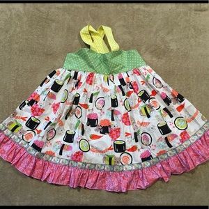 Matilda Jane Platinum Rare Cat Dress Sz 6